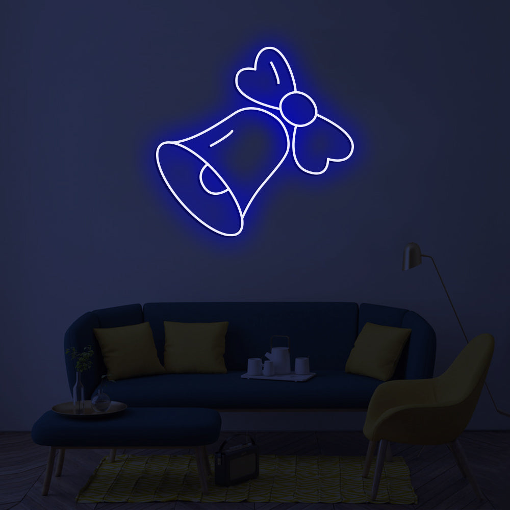 Bell Neon Sign - LED Neon Sign For Gifts, Room Decor