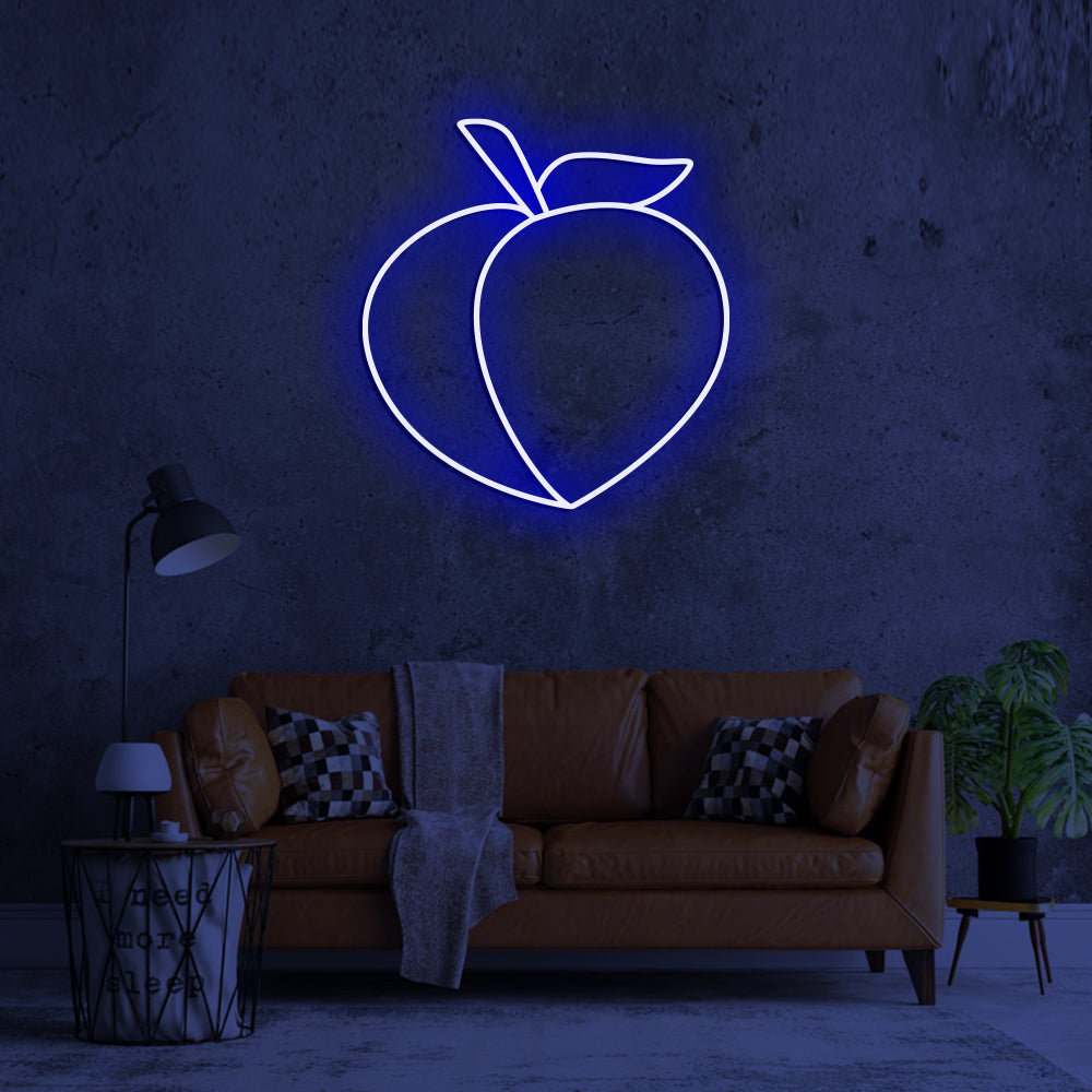 Apricot Peach Neon Sign - LED Neon Sign For Gifts, Room Decor