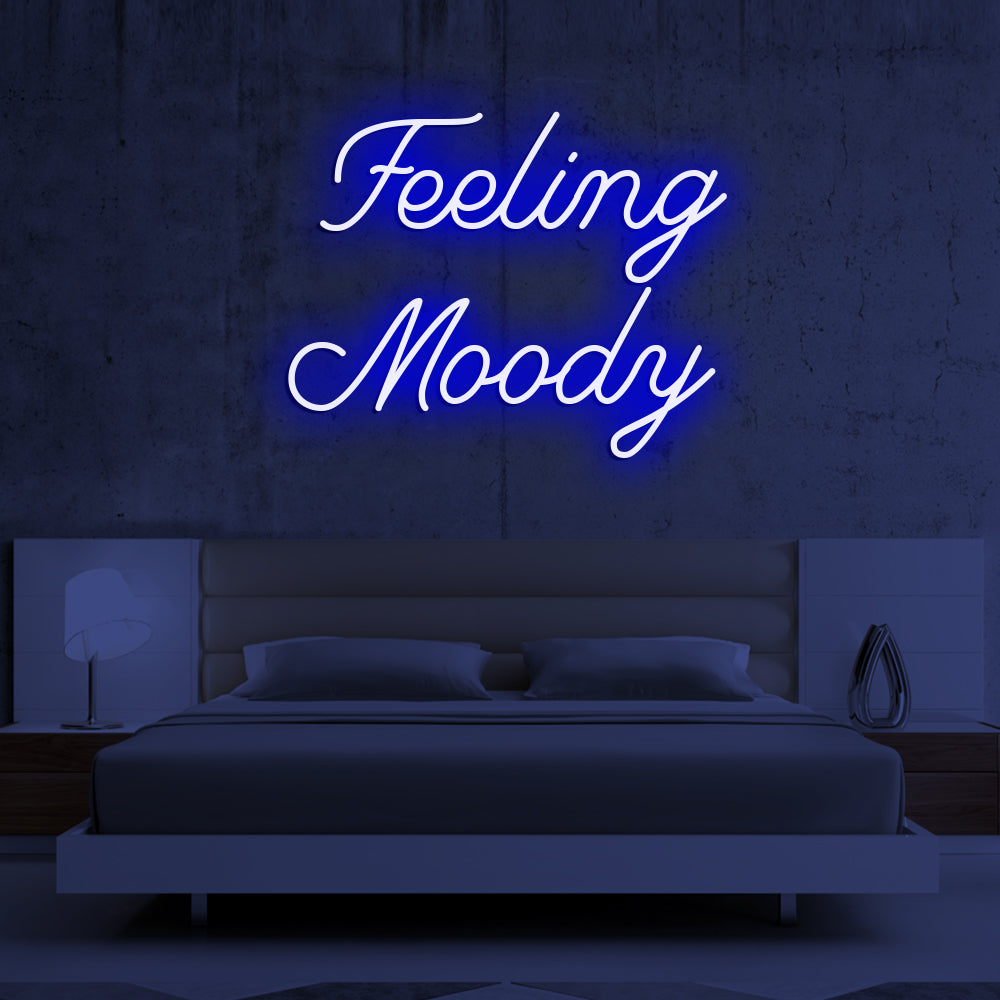 Feeling Moody Neon Sign - LED Neon Sign For Gifts, Room Decor