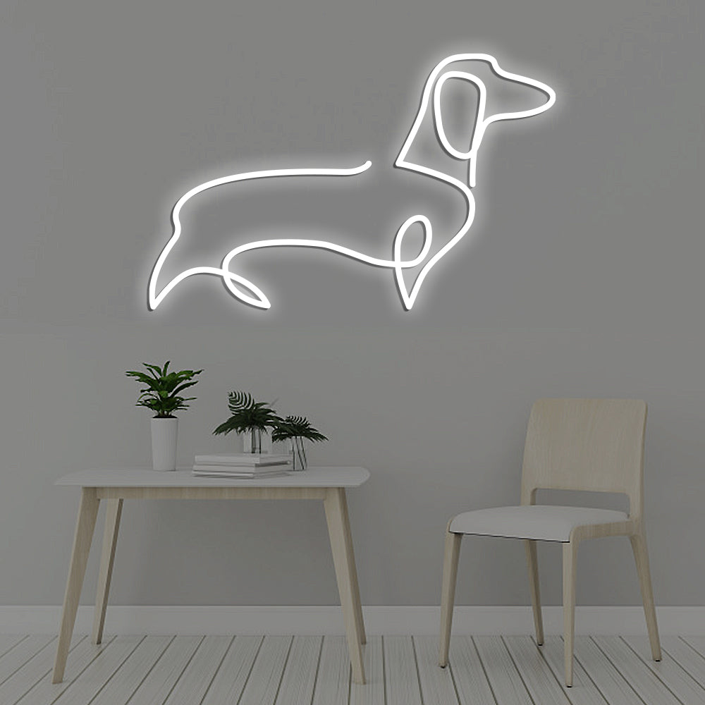 Dachshund Dog Neon Sign - LED Neon Sign For Gifts, Room Decor, Pet Storefront Decor