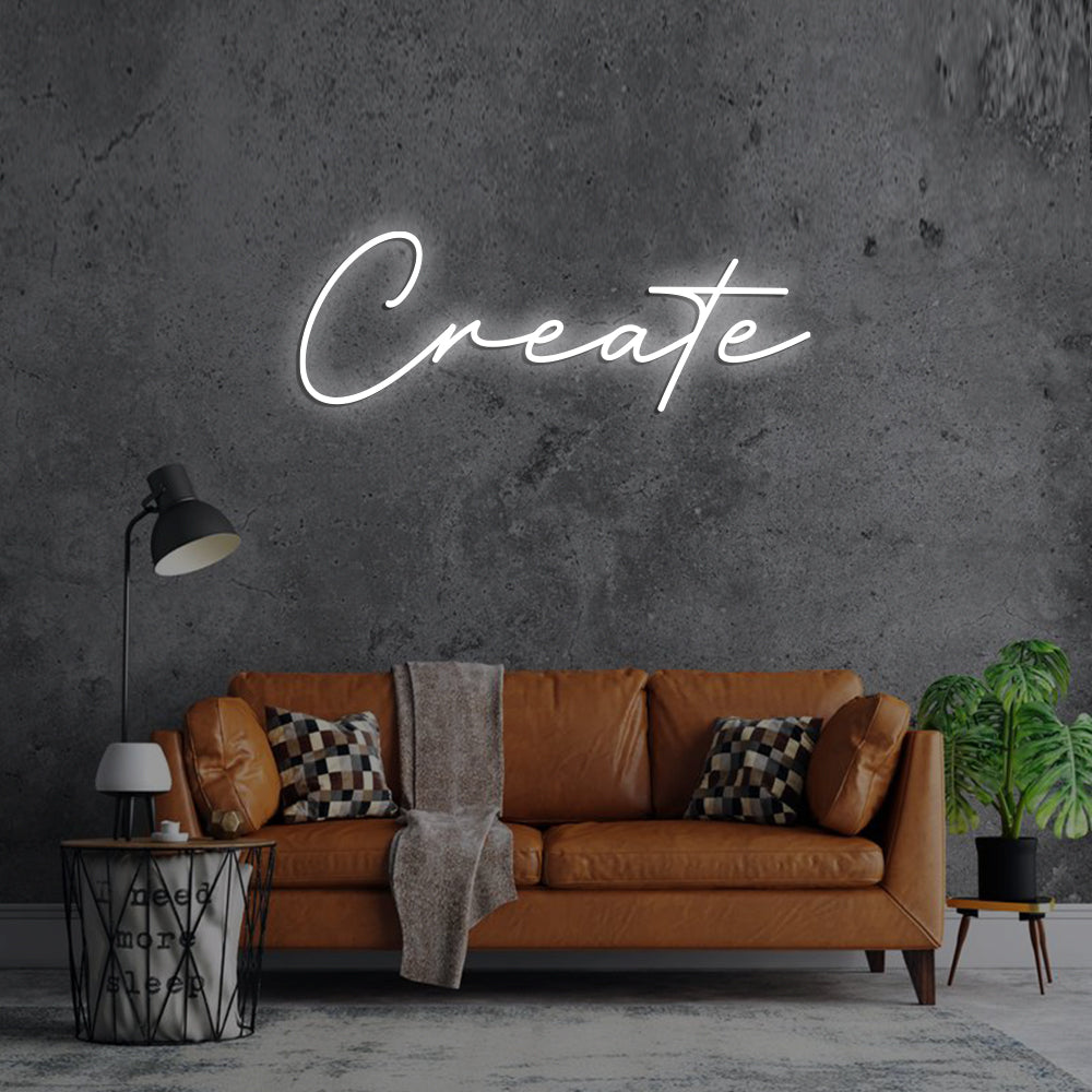 Create Neon Sign - LED Neon Sign For Gifts, Room Decor