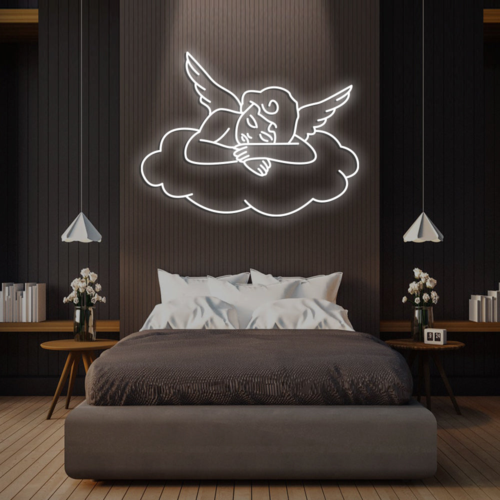 Angel Neon Sign - LED Neon Sign For Gifts, Room Decor