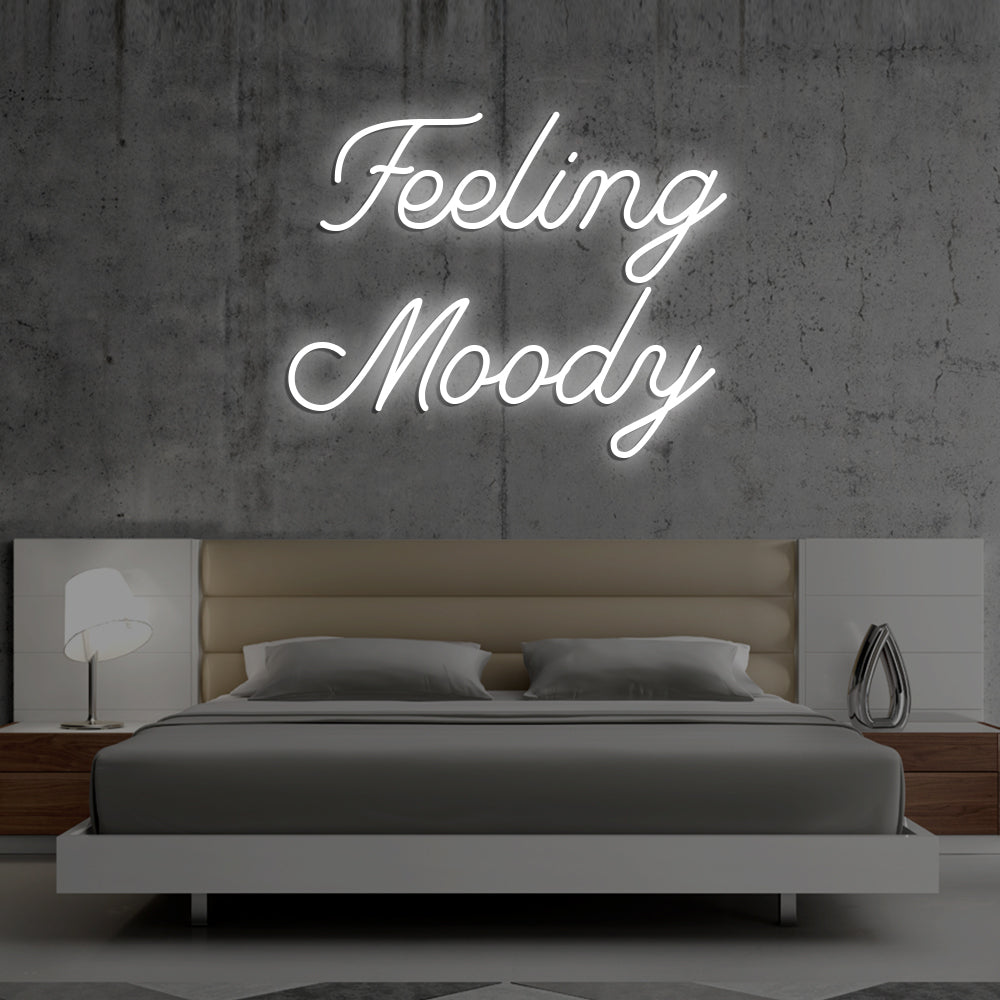 Feeling Moody Neon Sign - LED Neon Sign For Gifts, Room Decor