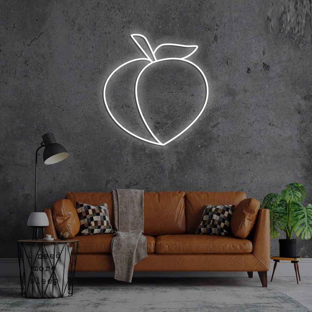 Apricot Peach Neon Sign - LED Neon Sign For Gifts, Room Decor