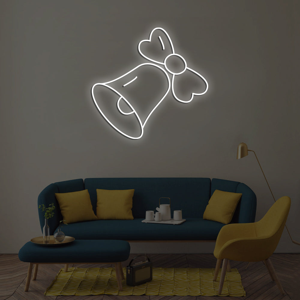Bell Neon Sign - LED Neon Sign For Gifts, Room Decor