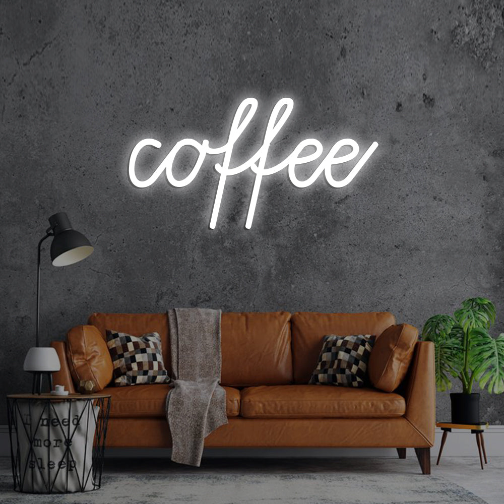 Coffee Neon Sign - LED Neon Sign For Gifts, Room Decor