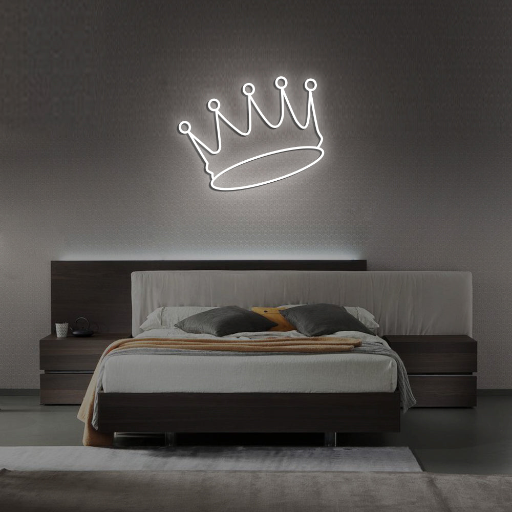 Crown Neon Sign - LED Neon Sign For Gifts, Room Decor