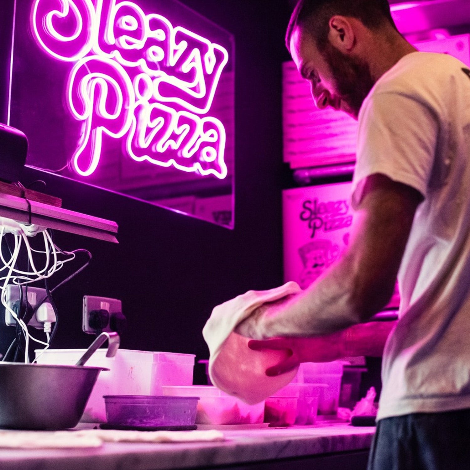 Custom Pizza Logo Neon Signs for Pizza Shop, Restaurant Sign, Food Bar, Business Brand