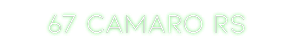 Custom Neon: 67 Camaro RS