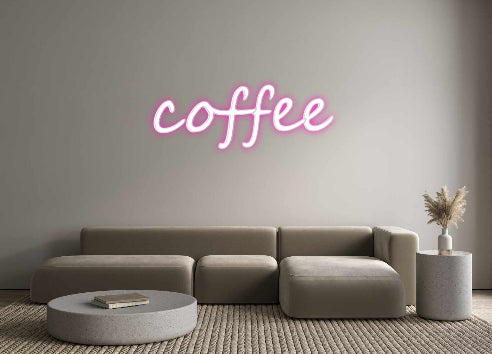 Custom Neon: coffee