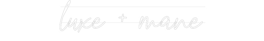 Custom Neon: luxe + mane