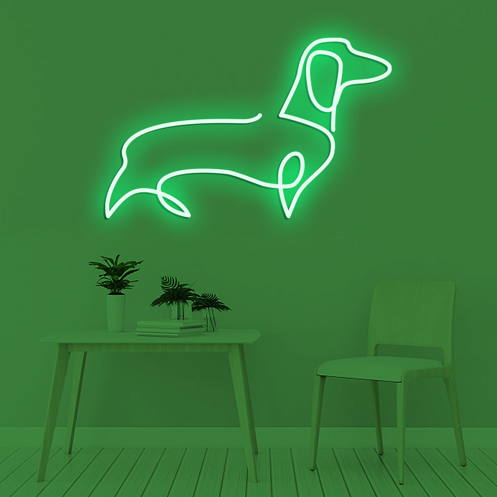 Dachshund Dog Neon Sign - LED Neon Sign For Gifts, Room Decor, Pet Storefront Decor