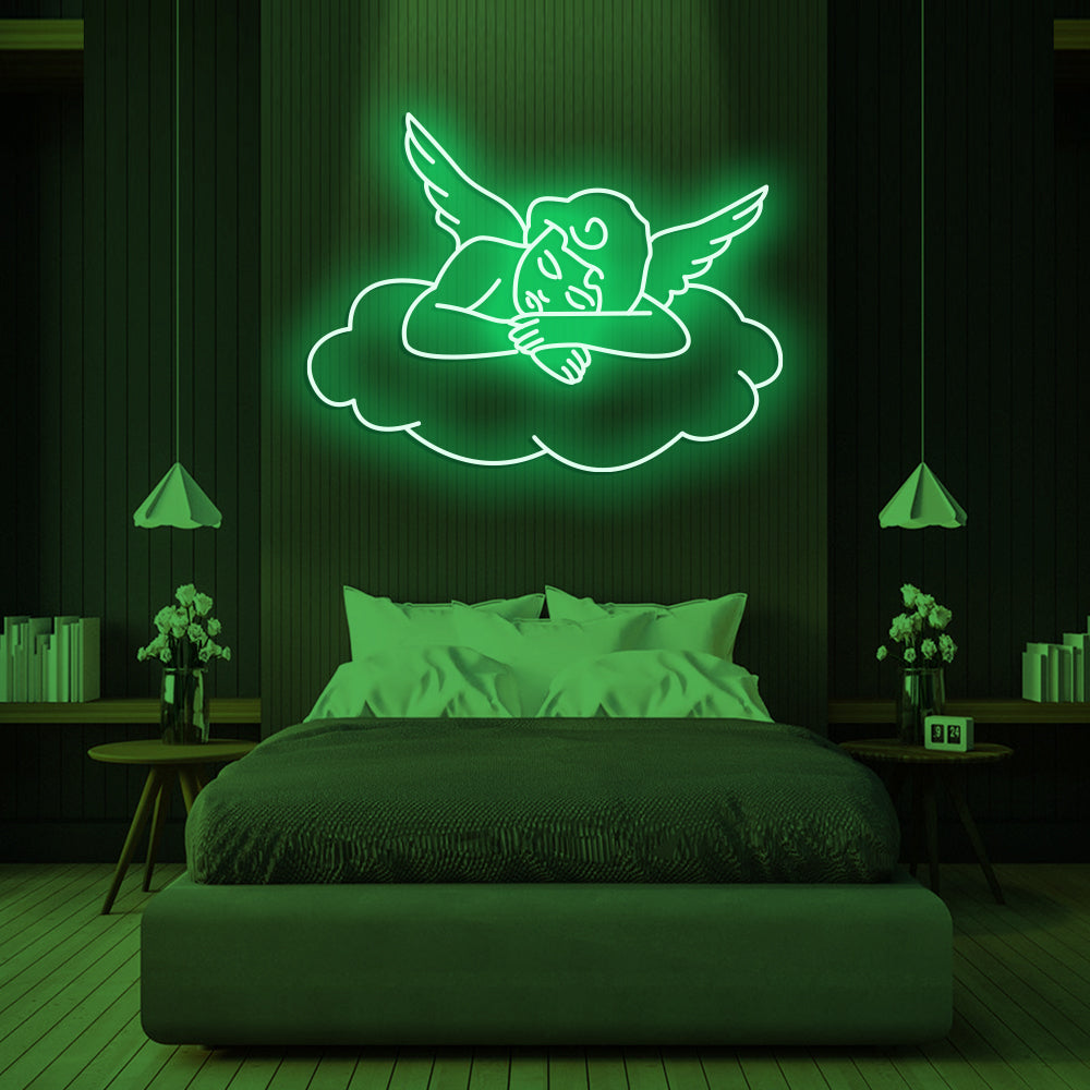 Angel Neon Sign - LED Neon Sign For Gifts, Room Decor