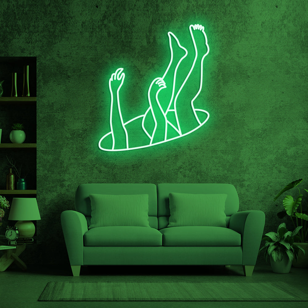 Falling Art Neon Sign LED Neon Sign For Gifts, Room Decor