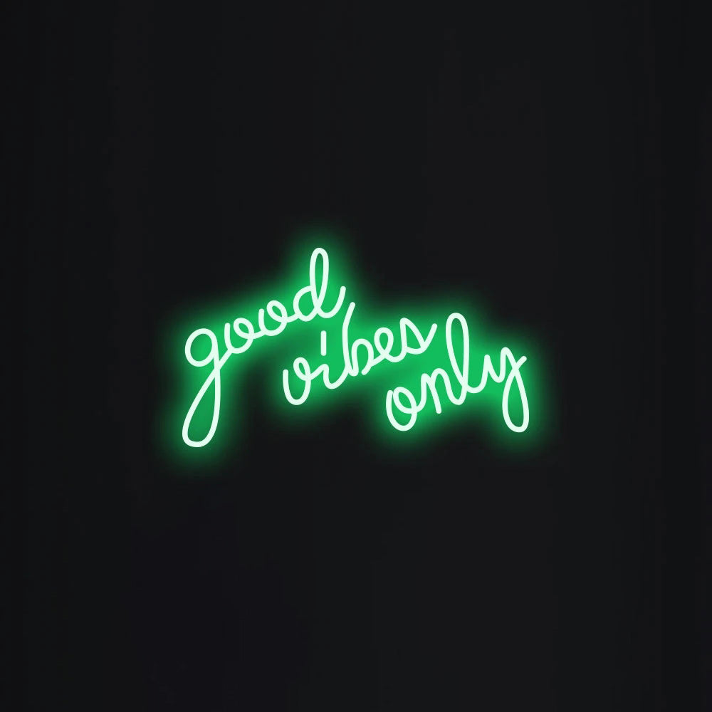 Good vibes only Neon Sign - LED Neon Sign For Gifts, Room Decor