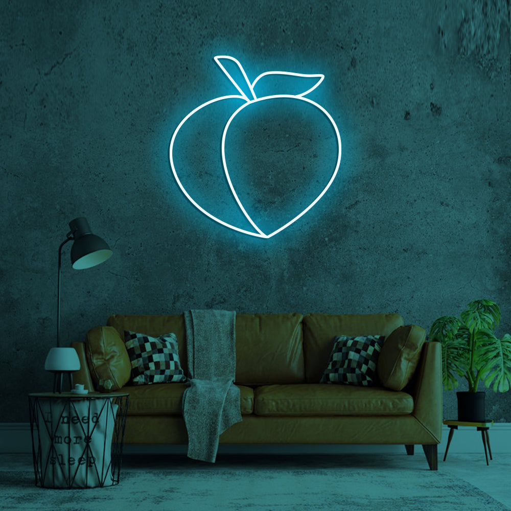 Apricot Peach Neon Sign - LED Neon Sign For Gifts, Room Decor