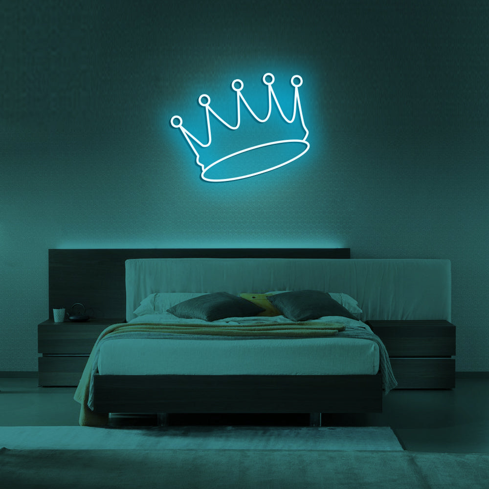 Crown Neon Sign - LED Neon Sign For Gifts, Room Decor