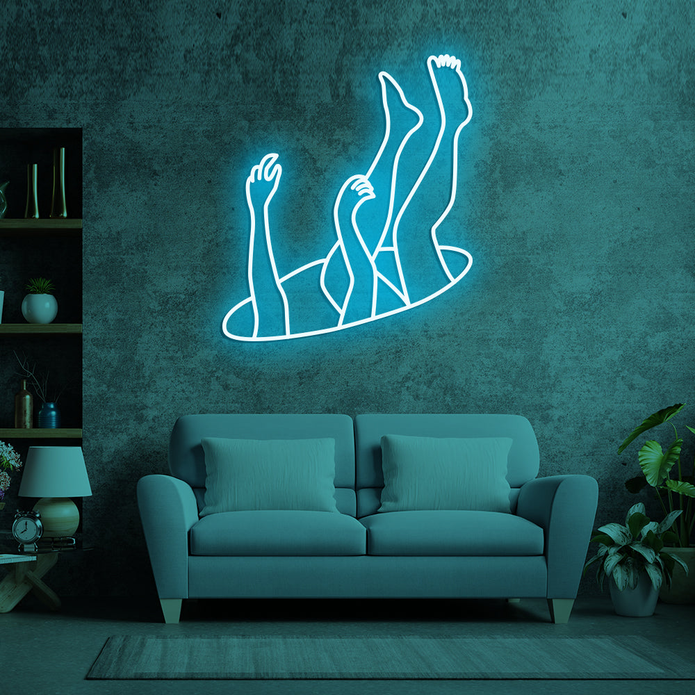 Falling Art Neon Sign LED Neon Sign For Gifts, Room Decor