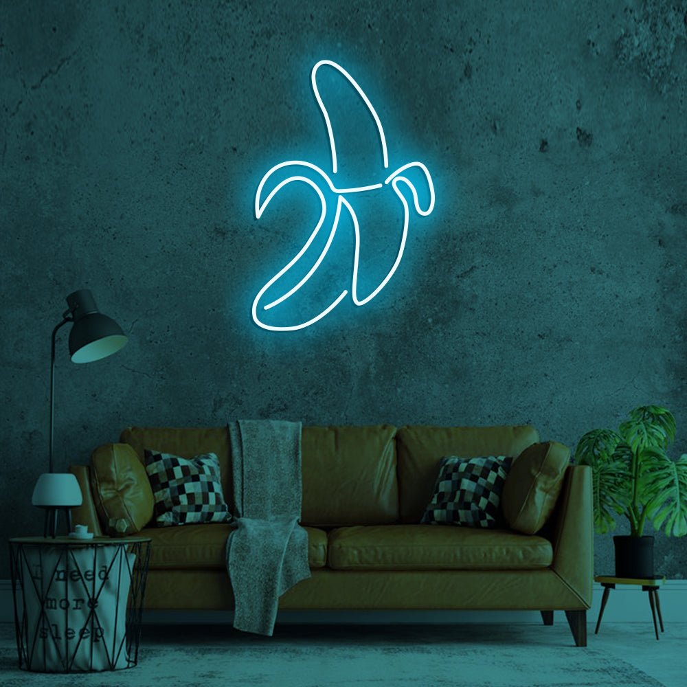 Banana Neon Sign - LED Neon Sign For Gifts, Room Decor