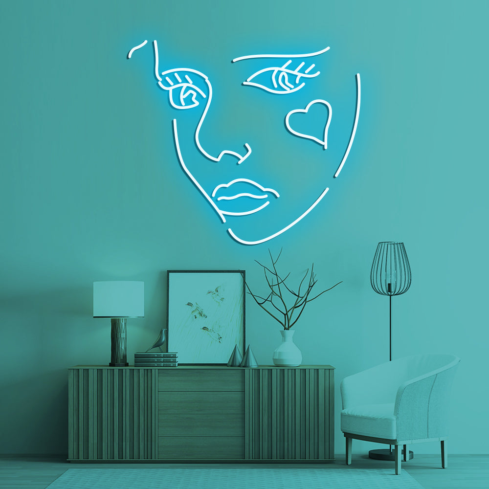 Beauty Neon Sign - LED Neon Sign For Gifts, Room Decor