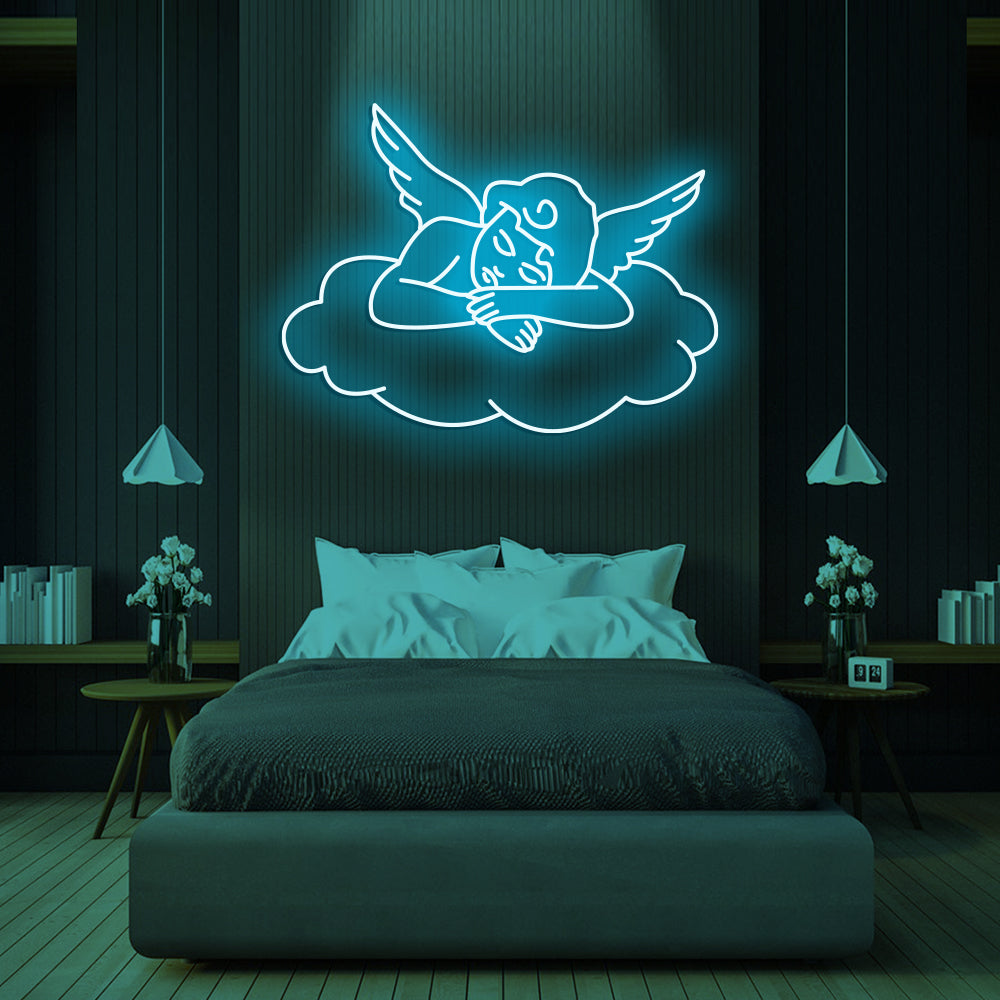 Angel Neon Sign - LED Neon Sign For Gifts, Room Decor