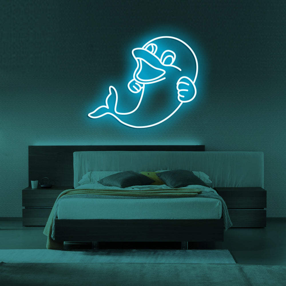 Dolphin Neon Sign - LED Neon Sign For Gifts, Room Decor