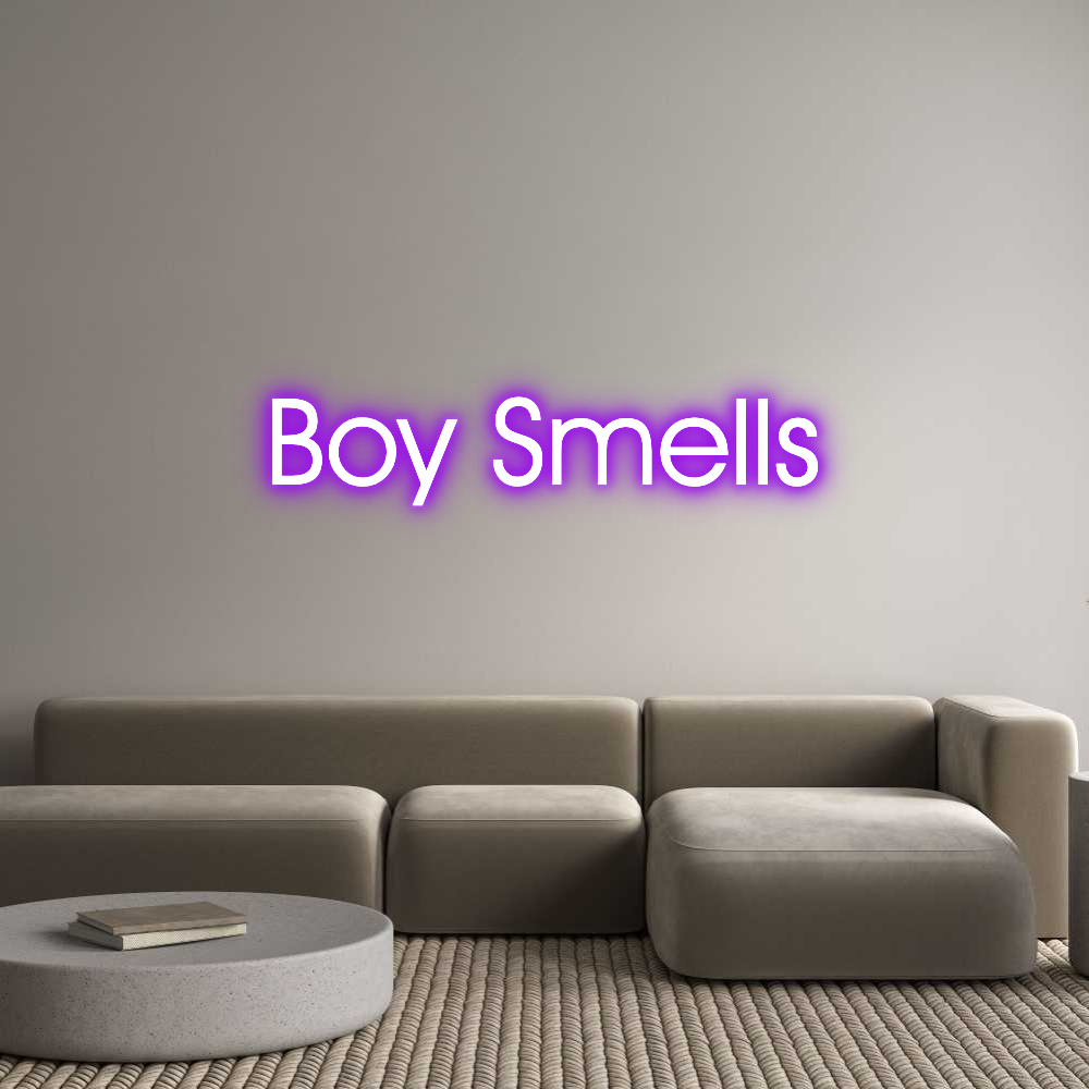 Custom Neon: Boy Smells