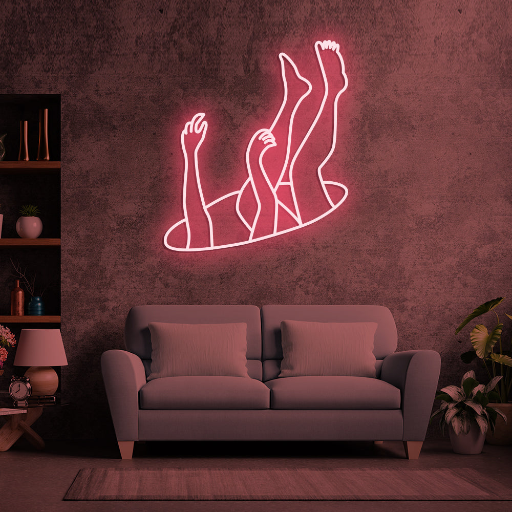 Falling Art Neon Sign LED Neon Sign For Gifts, Room Decor