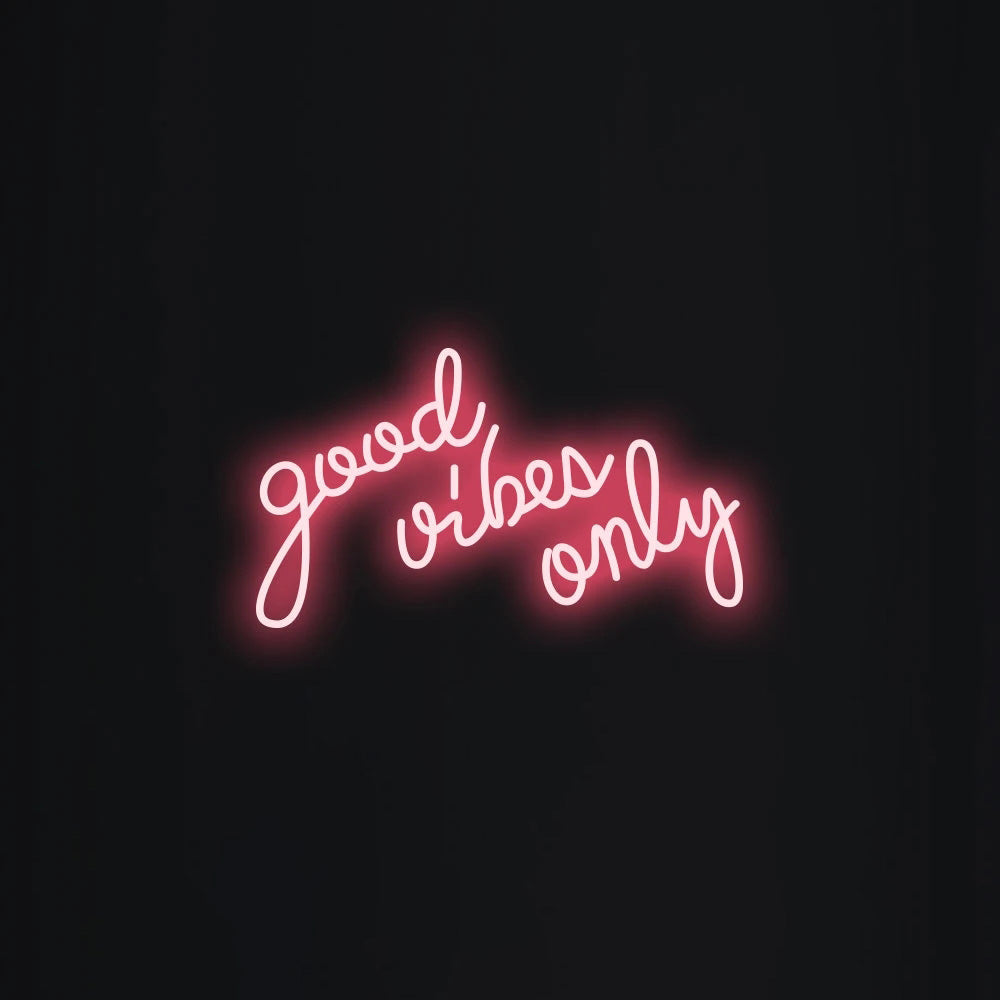 Good vibes only Neon Sign - LED Neon Sign For Gifts, Room Decor