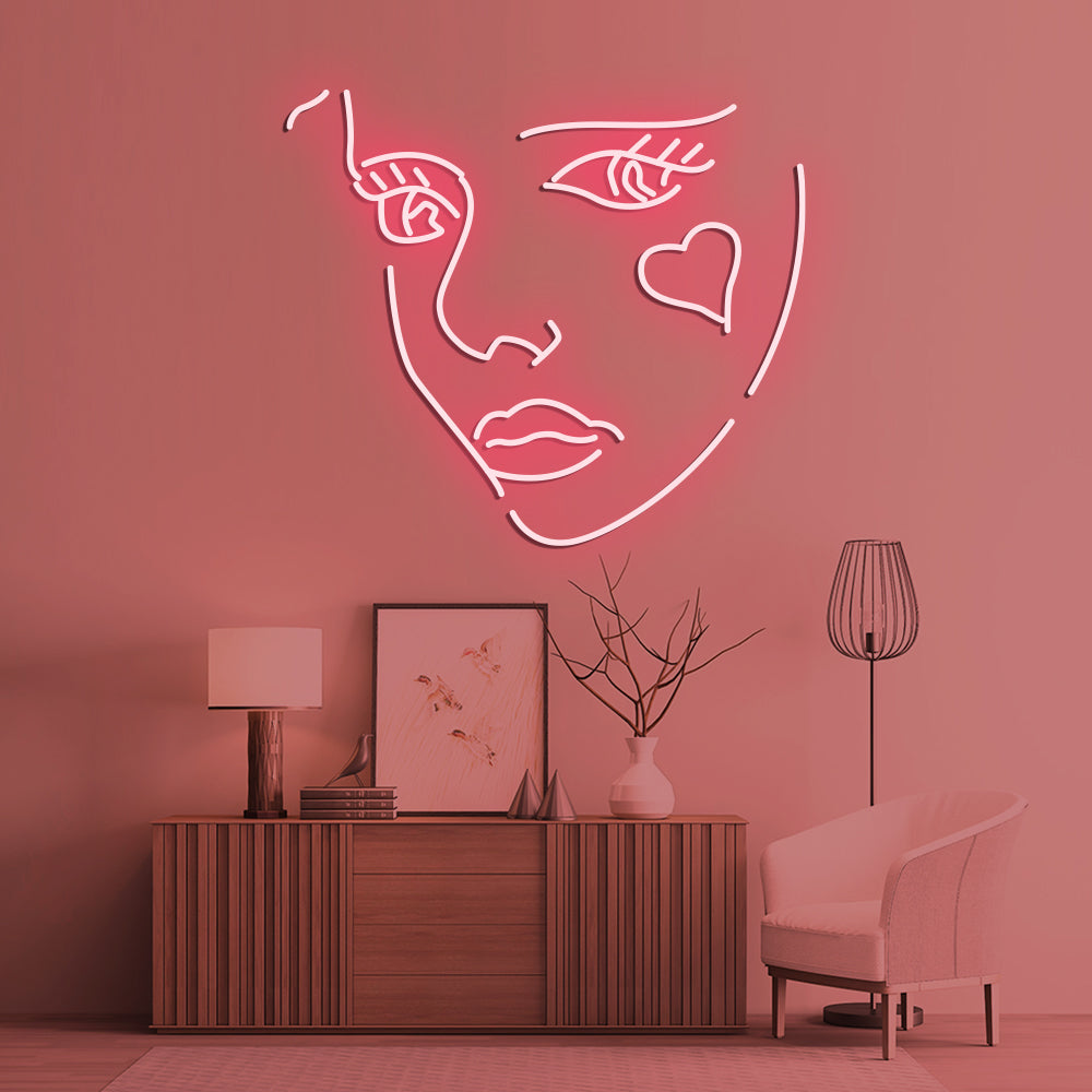 Beauty Neon Sign - LED Neon Sign For Gifts, Room Decor