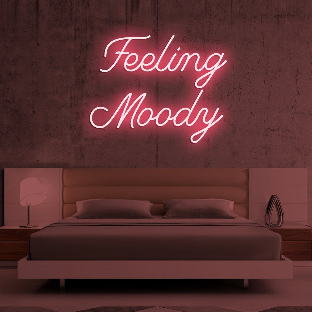 Feeling Moody Neon Sign - LED Neon Sign For Gifts, Room Decor