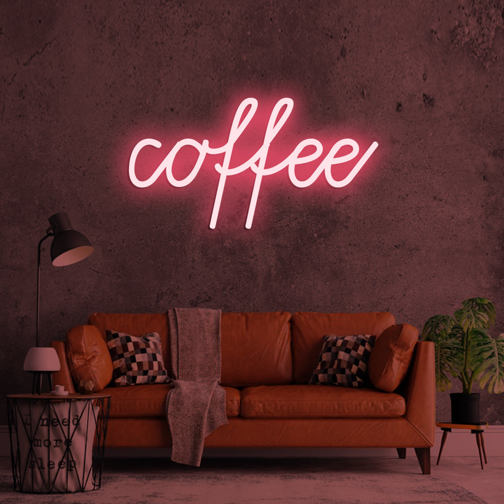 Coffee Neon Sign - LED Neon Sign For Gifts, Room Decor