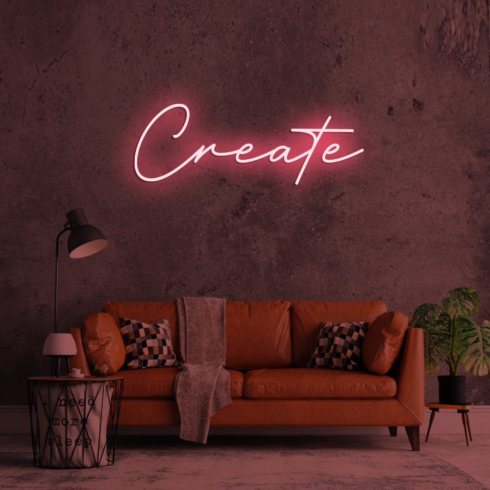 Create Neon Sign - LED Neon Sign For Gifts, Room Decor