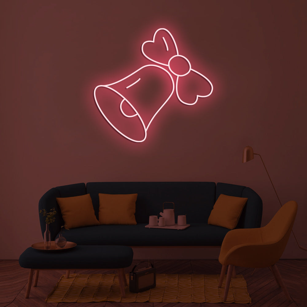 Bell Neon Sign - LED Neon Sign For Gifts, Room Decor