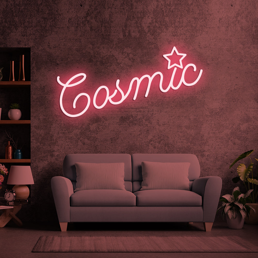 Cosmic Neon Sign - LED Neon Sign For Gifts, Room Decor