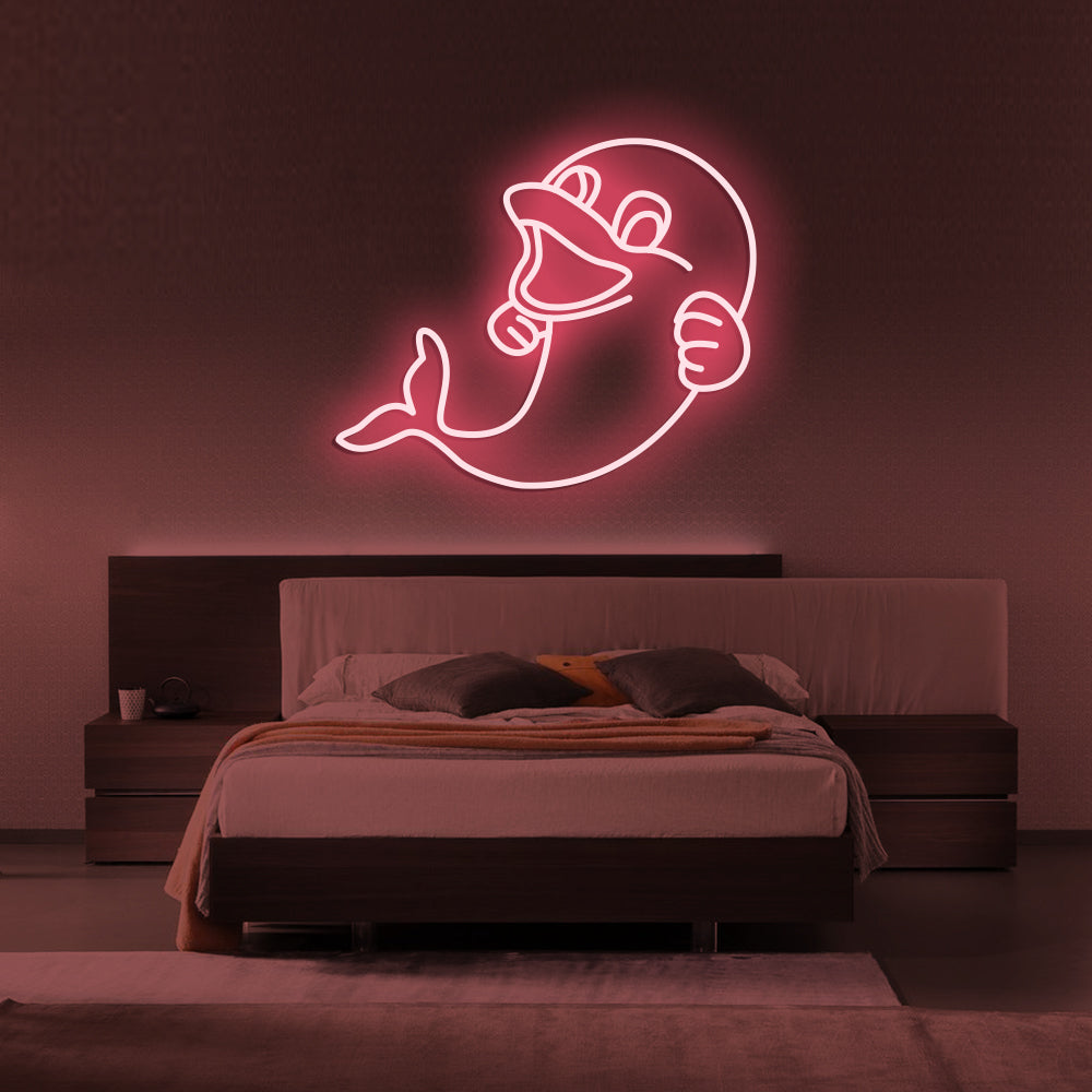 Dolphin Neon Sign - LED Neon Sign For Gifts, Room Decor