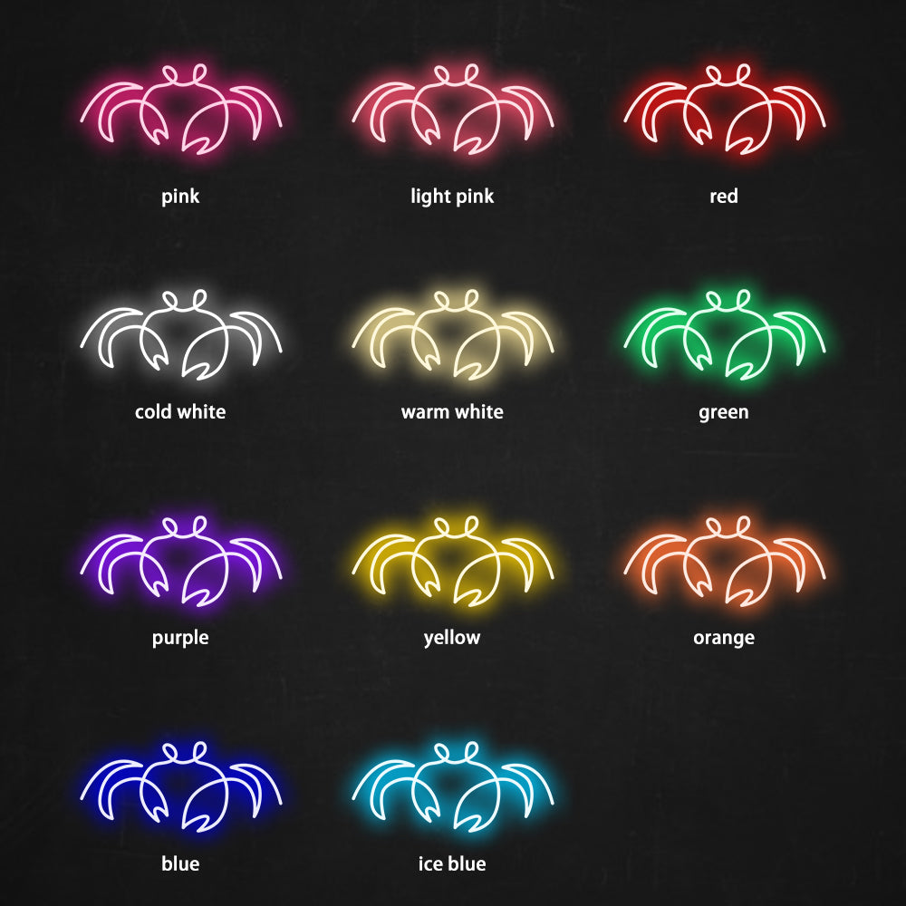 Cancer Crab Neon Sign - LED Neon Sign For Gifts, Room Decor