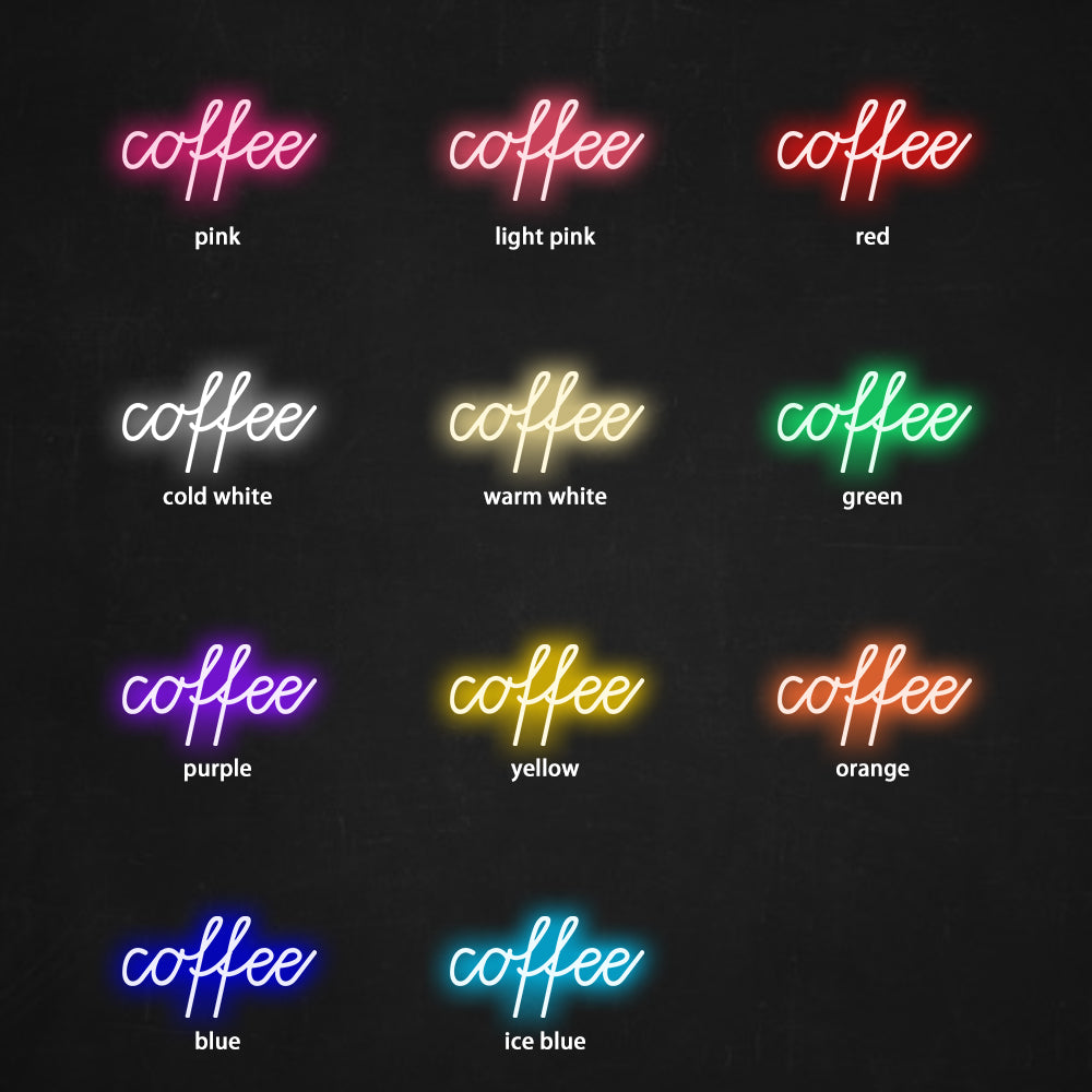 Coffee Neon Sign - LED Neon Sign For Gifts, Room Decor