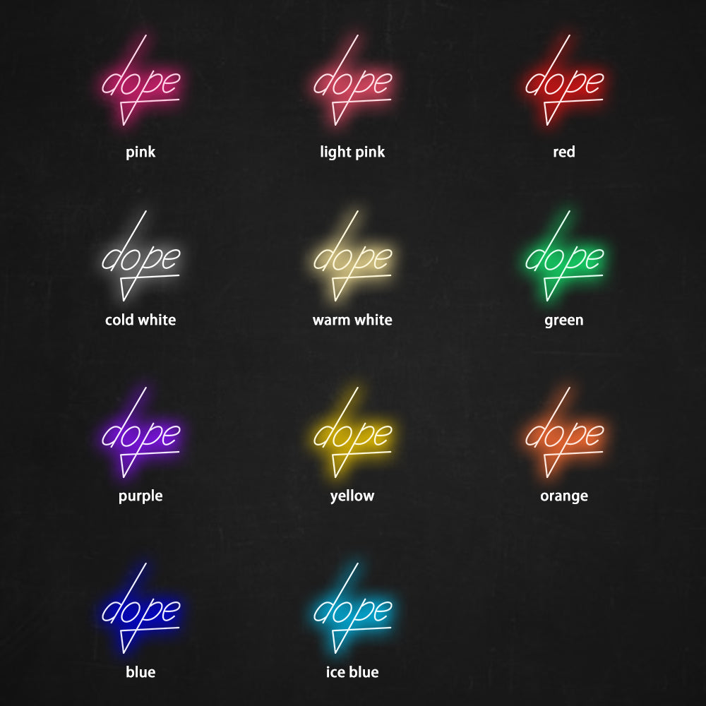 Dope Neon Sign - LED Neon Sign For Gifts, Room Decor