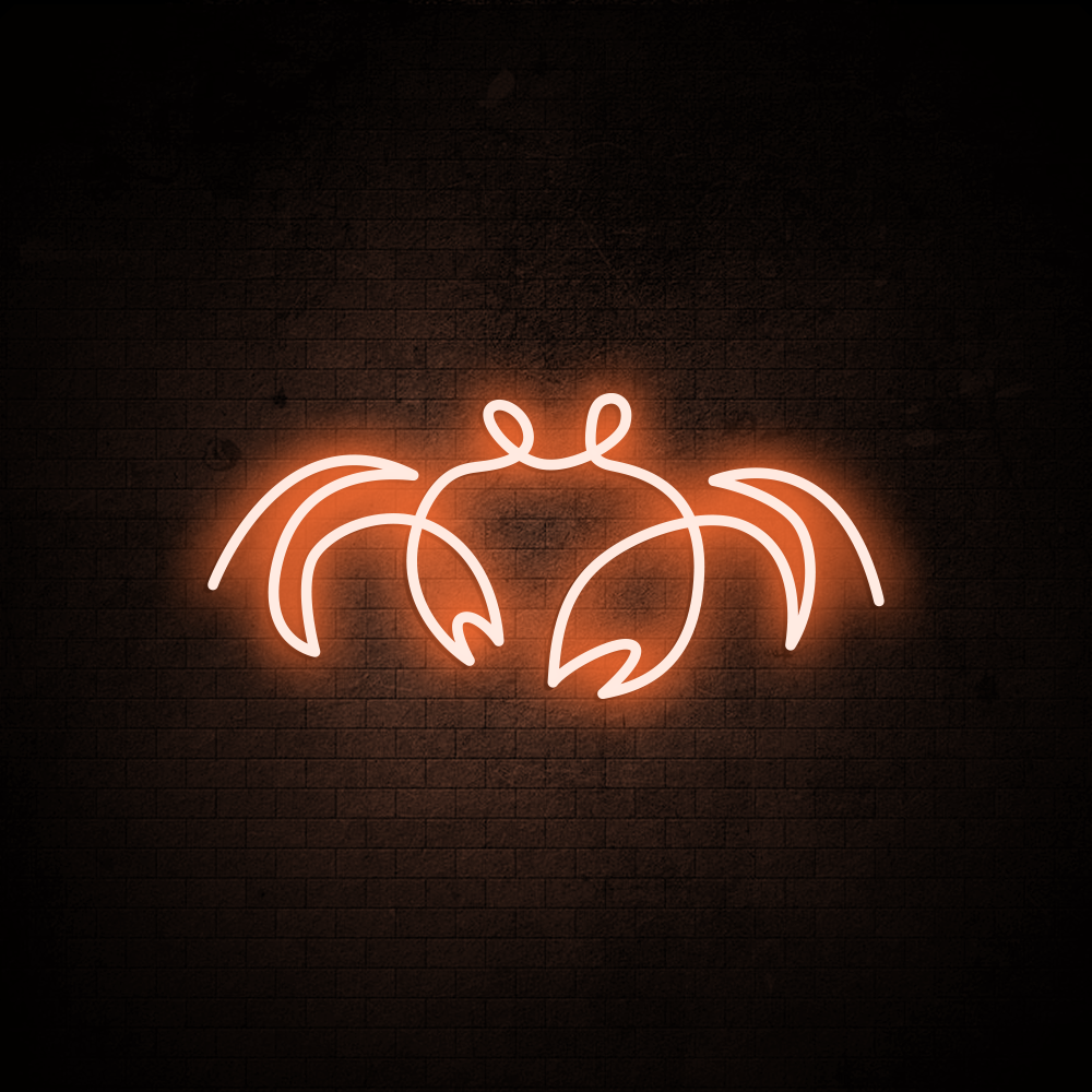 Cancer Crab Neon Sign - LED Neon Sign For Gifts, Room Decor