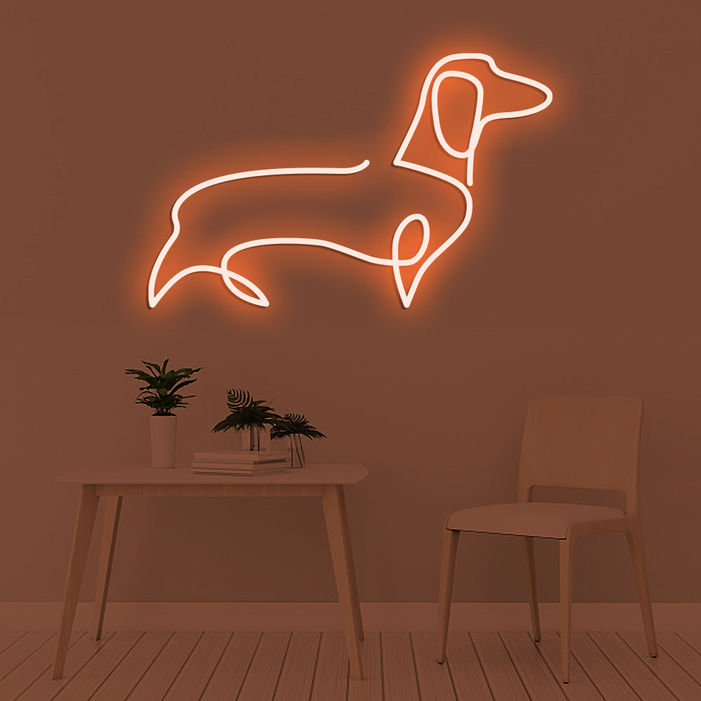Dachshund Dog Neon Sign - LED Neon Sign For Gifts, Room Decor, Pet Storefront Decor