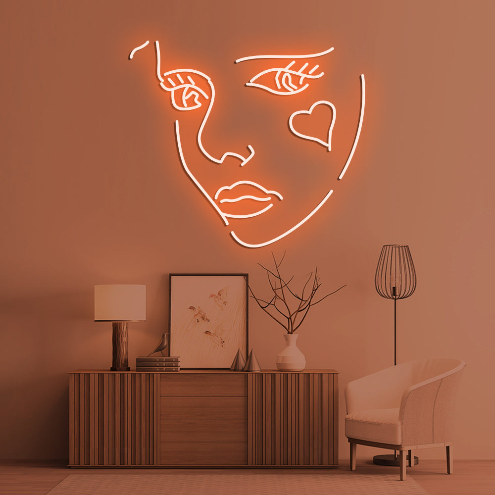 Beauty Neon Sign - LED Neon Sign For Gifts, Room Decor