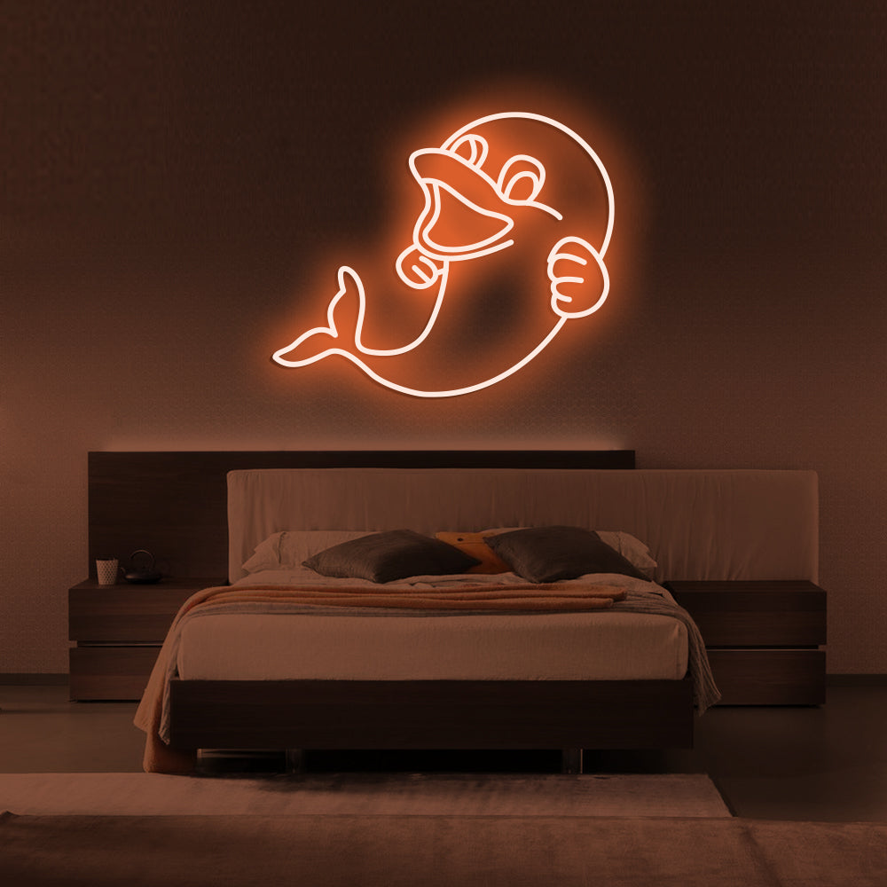 Dolphin Neon Sign - LED Neon Sign For Gifts, Room Decor