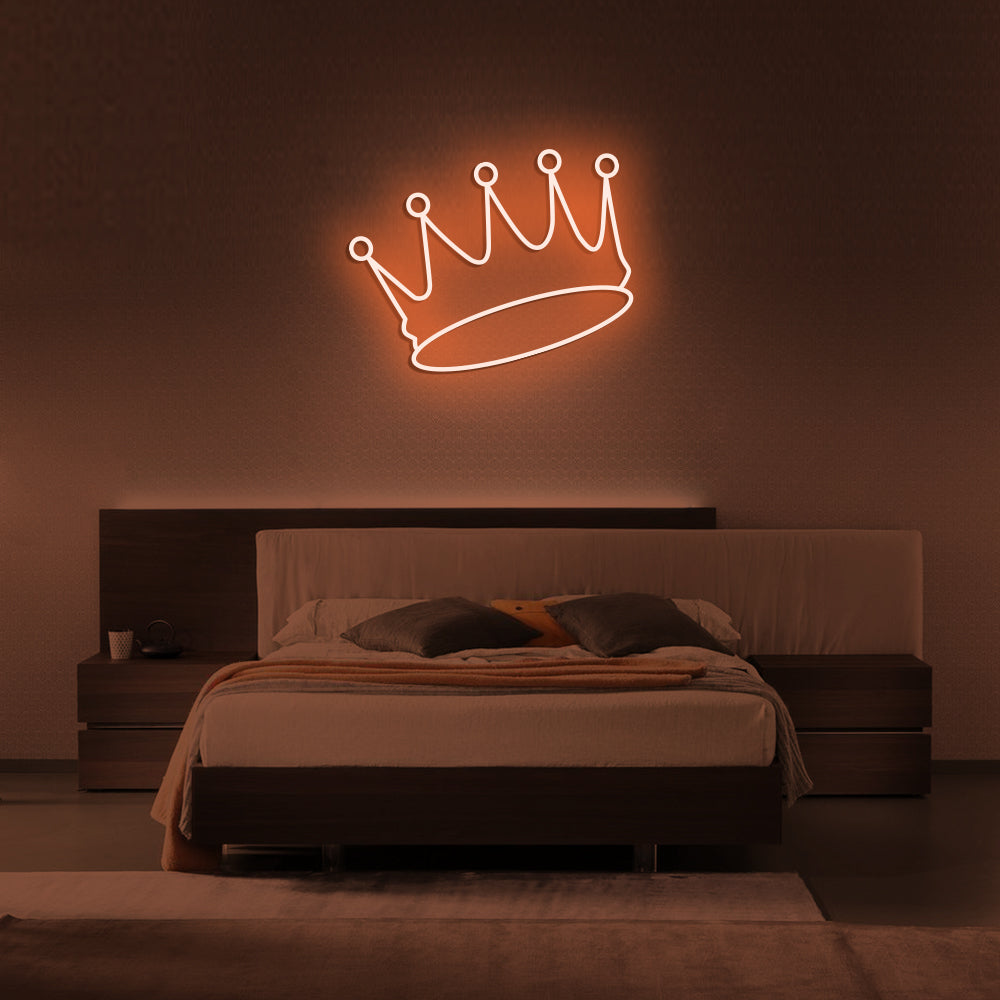 Crown Neon Sign - LED Neon Sign For Gifts, Room Decor