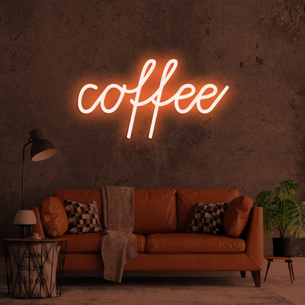 Coffee Neon Sign - LED Neon Sign For Gifts, Room Decor