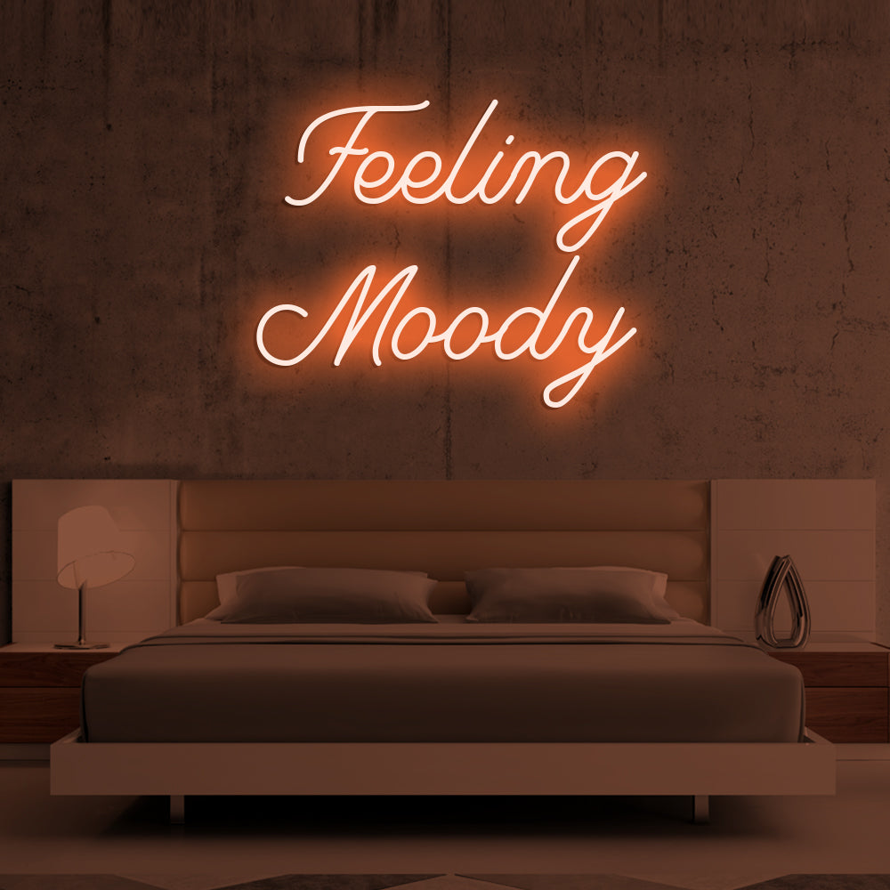 Feeling Moody Neon Sign - LED Neon Sign For Gifts, Room Decor