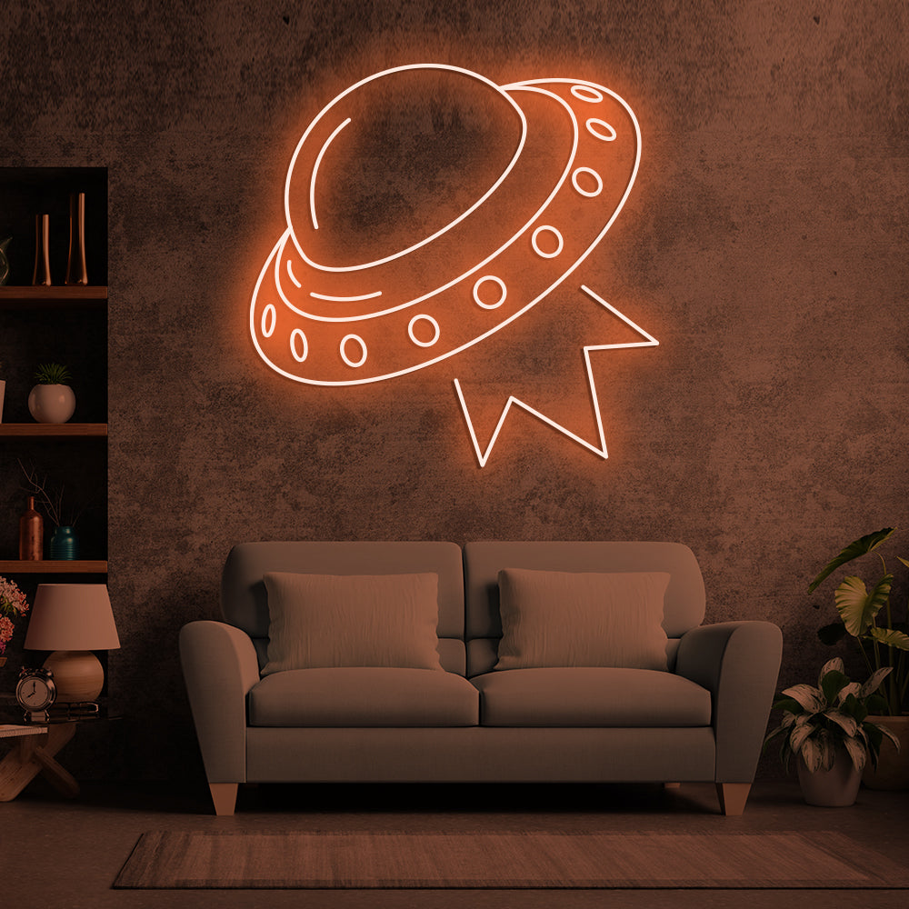 Alien Spacecraft Neon Sign - LED Neon Sign For Gifts, Room Decor