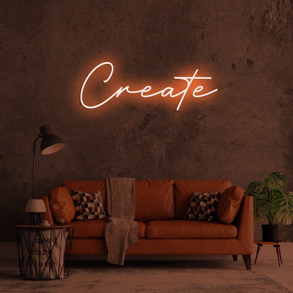 Create Neon Sign - LED Neon Sign For Gifts, Room Decor