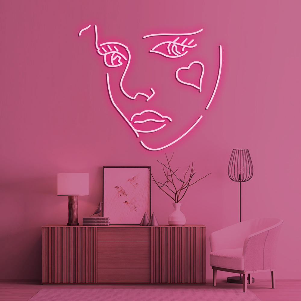 Beauty Neon Sign - LED Neon Sign For Gifts, Room Decor