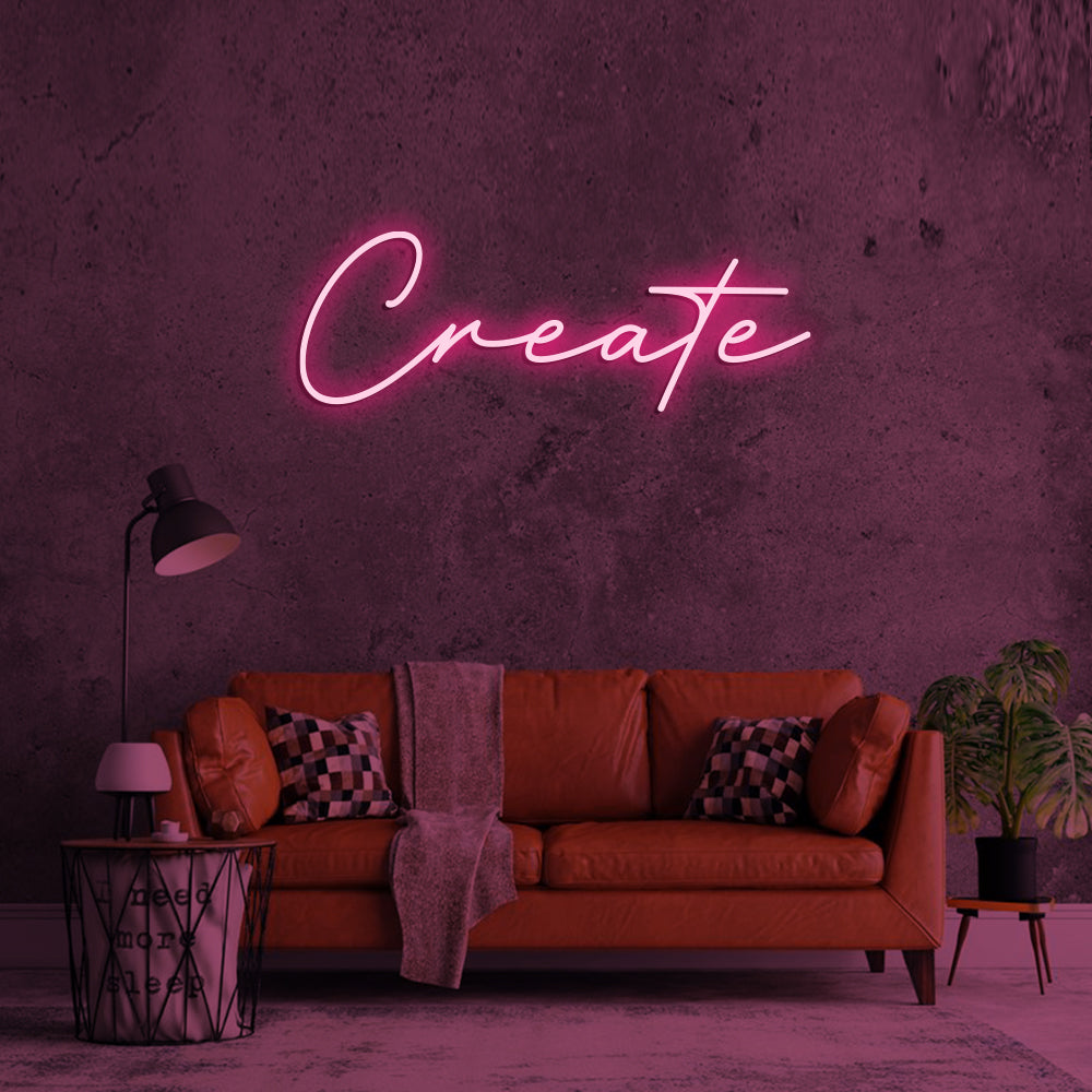 Create Neon Sign - LED Neon Sign For Gifts, Room Decor